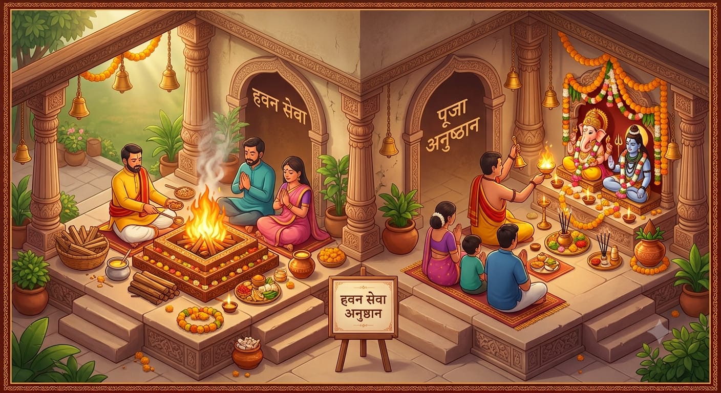 Puja, Hawan & Anushthan - — Ab Ghar Par
