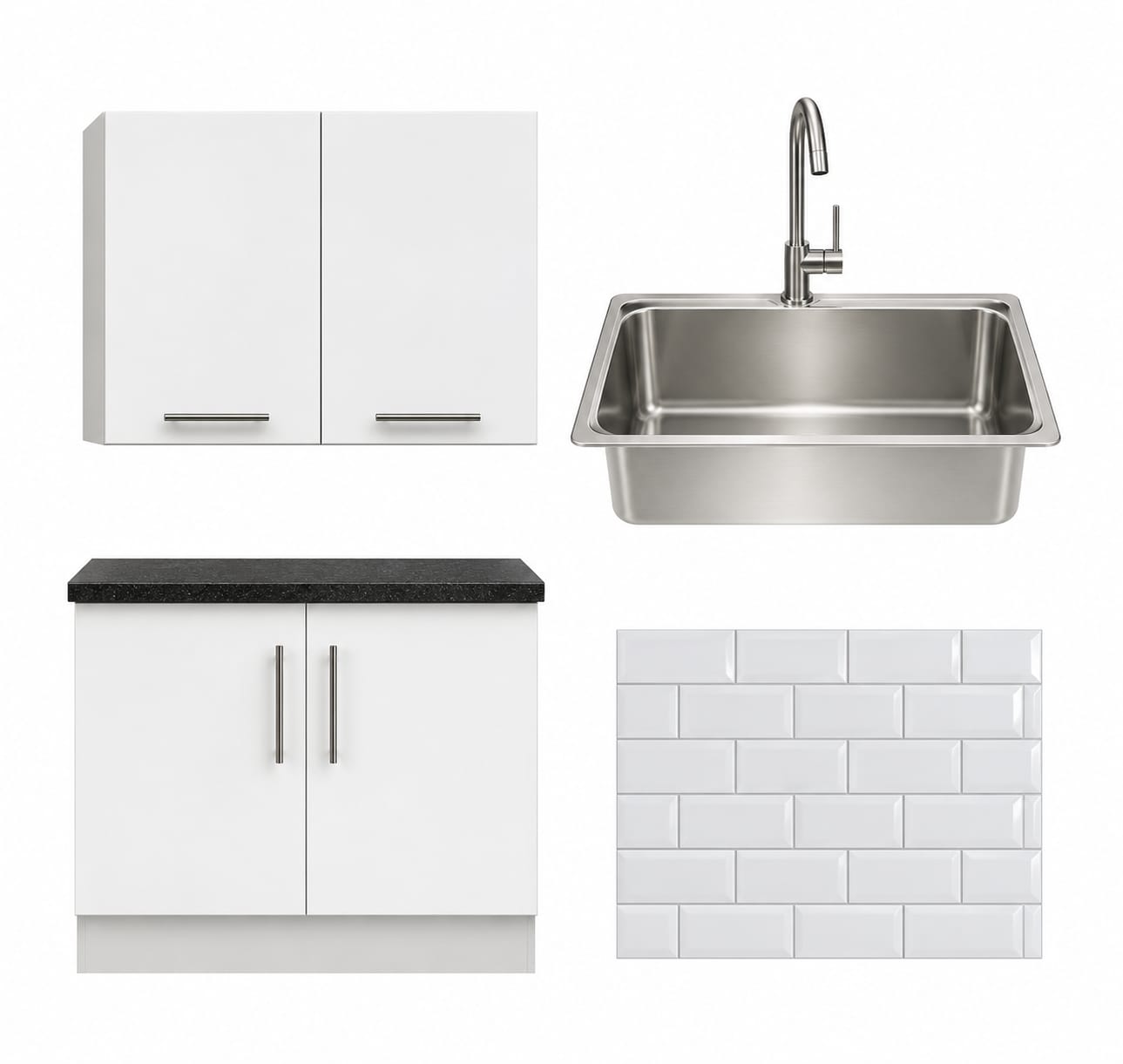 Cabinets, Tiles & Sink Cleaning