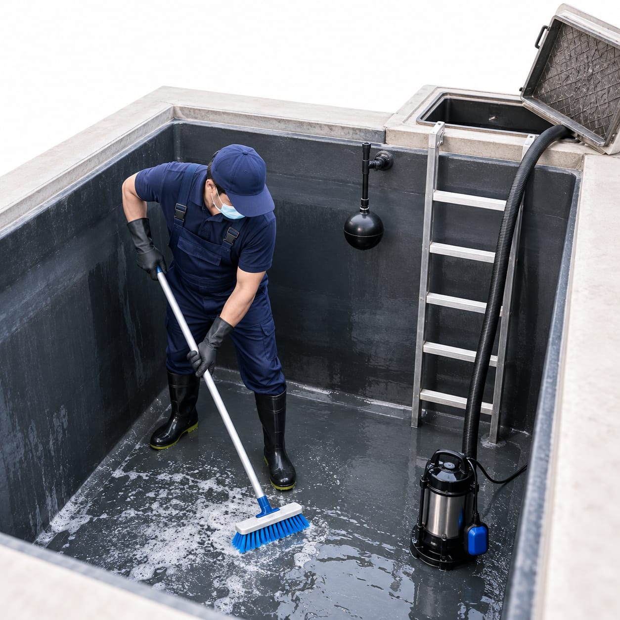 Underground Water Tank Cleaning