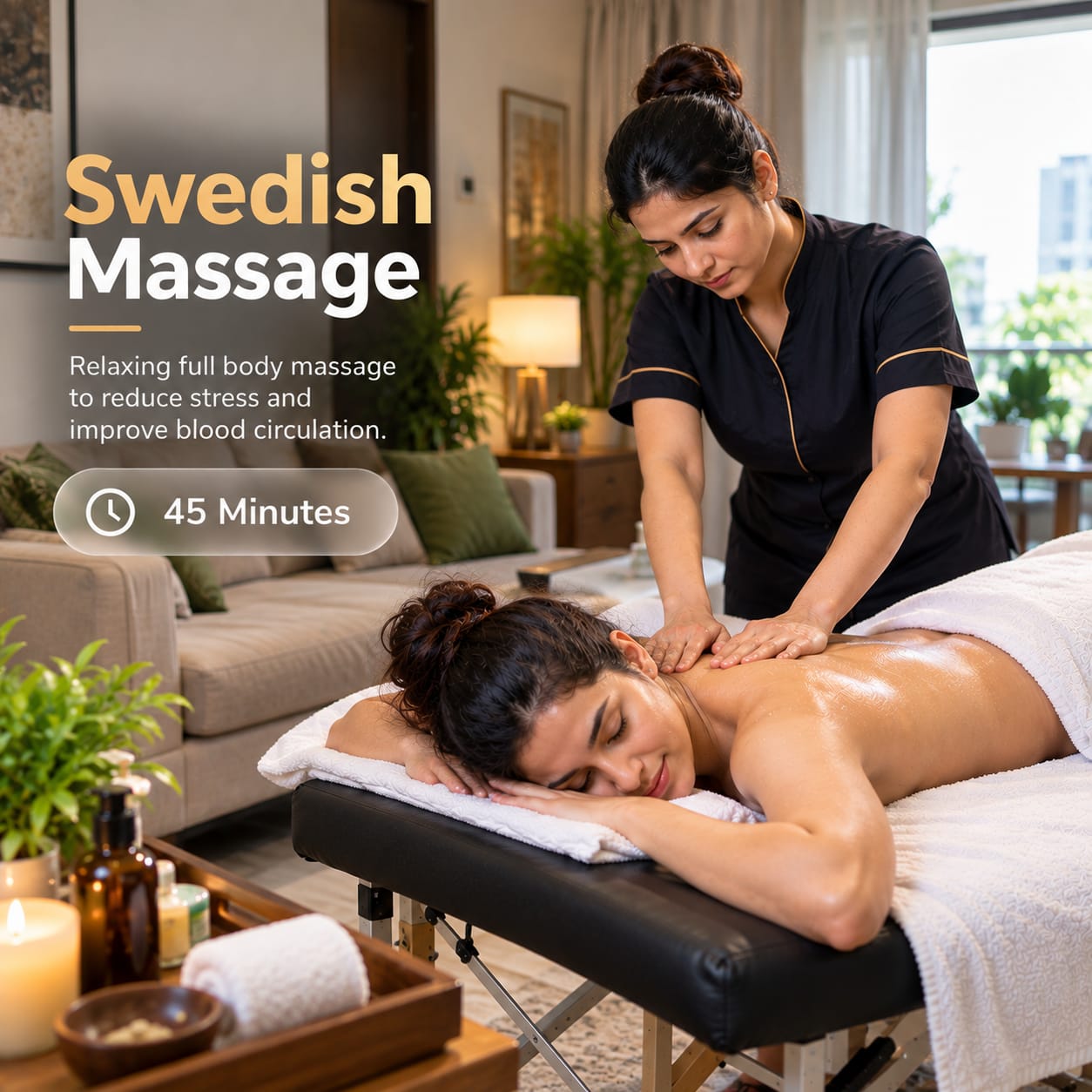 Swedish Massage – 45 Minutes