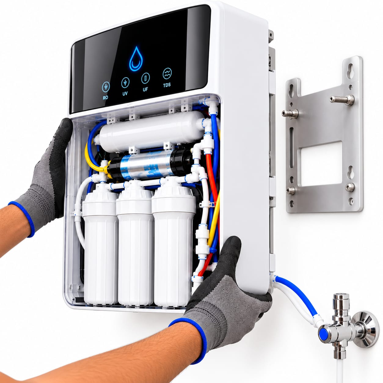 Wall Mounted RO Installation