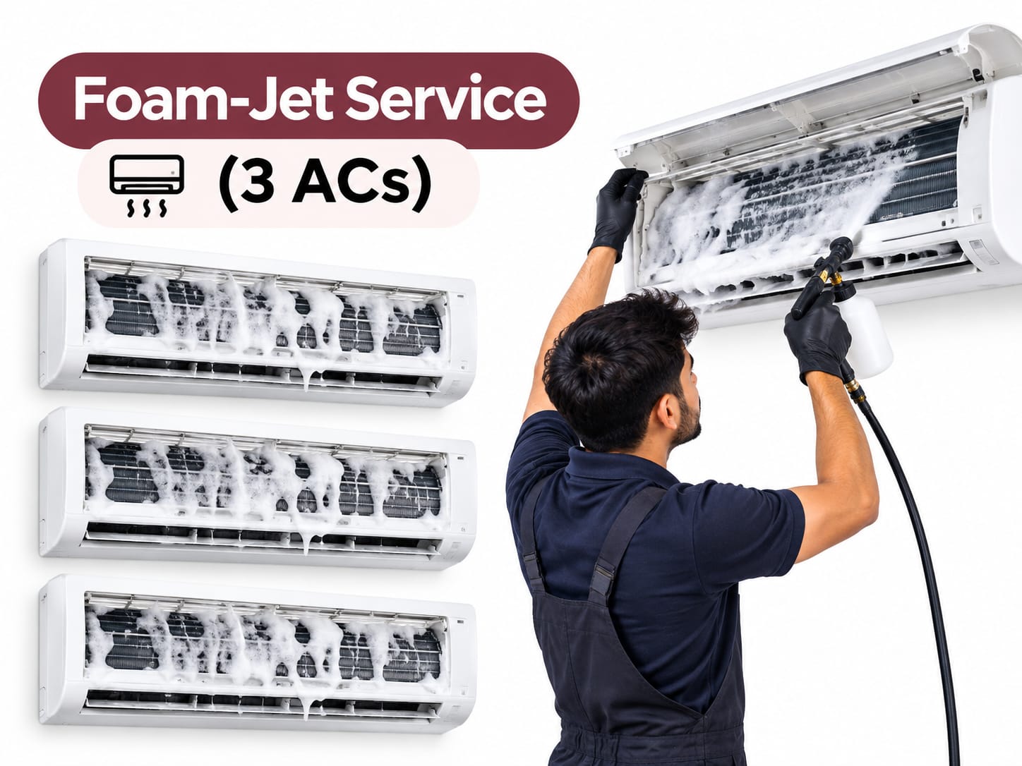 Foam-Jet Service (3 ACs)