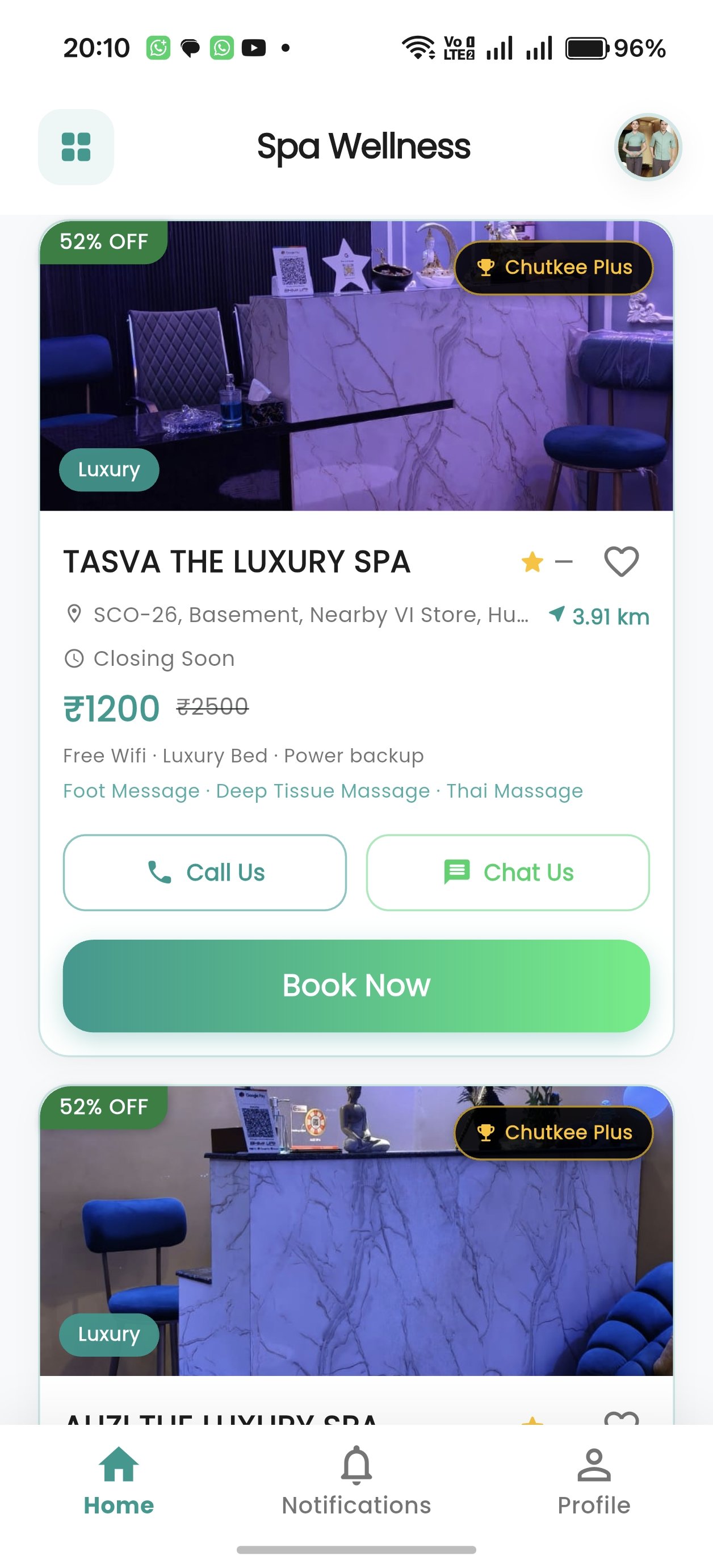 ABC Luxury Spa spa area